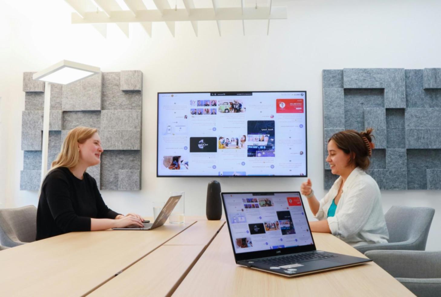 Financial analysis workspace showing comparative company data and research materials